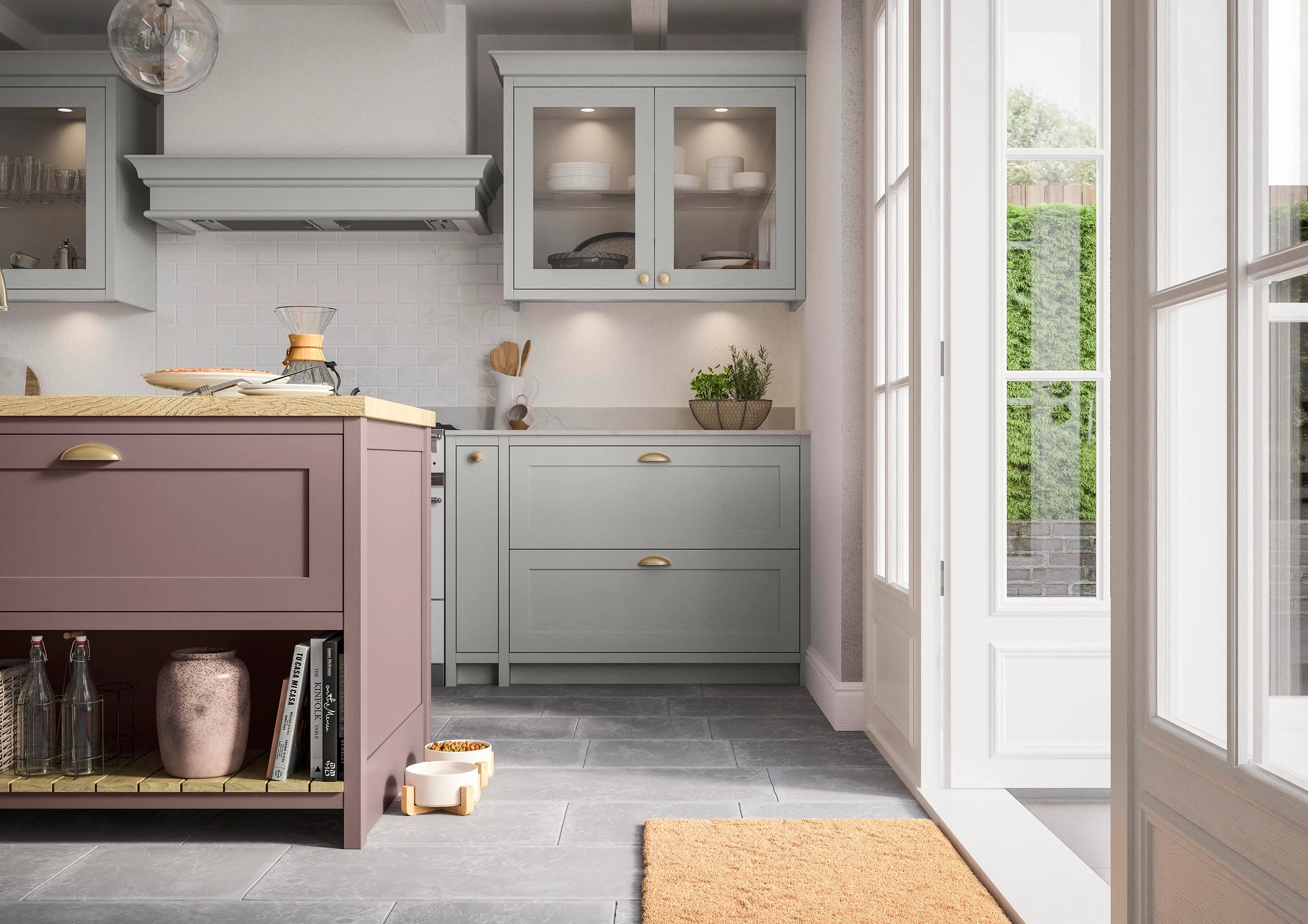 Oslo, Vintage Pink · Light Grey