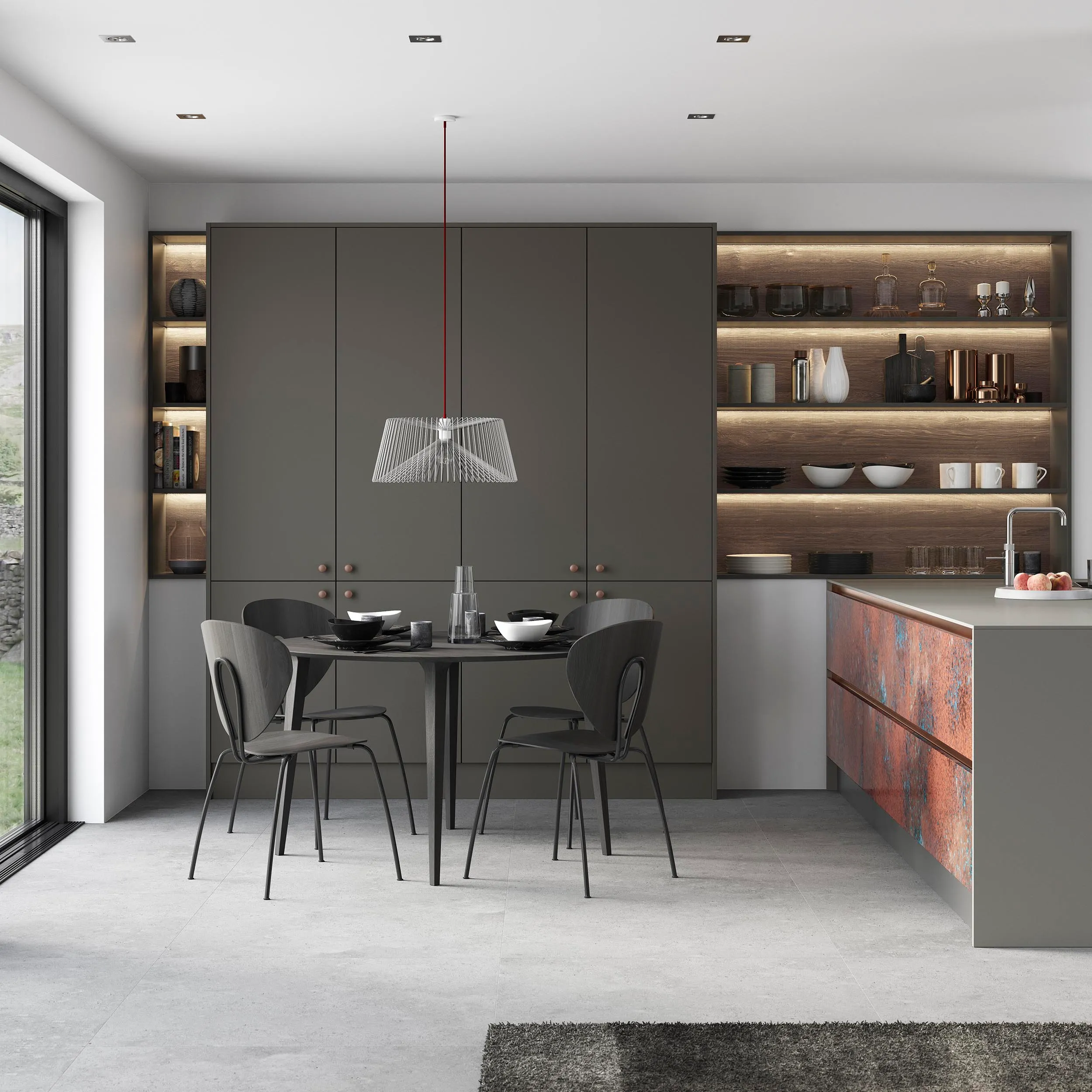 Barcelona, Oxidized Copper · Rezana Espresso Oak