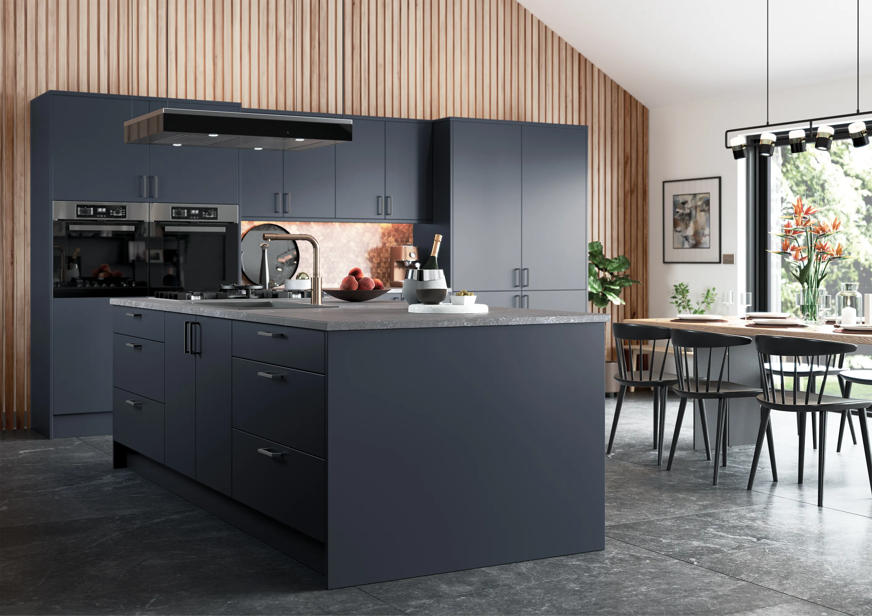 Stockholm, Matte Slate Blue